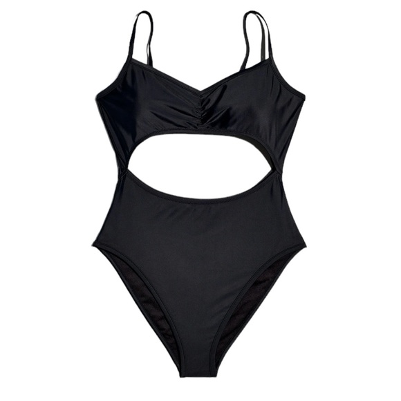 Madewell Other - Madewell Cinched Cutout One-Piece Swimsuit in True Black